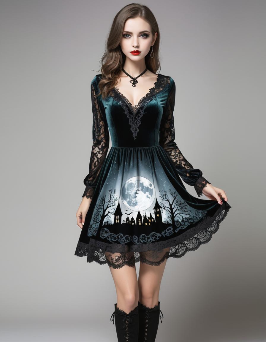 zero2zedGaming's tweet photo. Gothic Lace and Velvet
#fashion #aifashion #aifashiondesign #dress #lace #velvet #gothaesthetic #gothdress #clothes #clothing #toile #aigirl #ai #aiart #aiartcommunity #aiartworks #digitalart #generativeai #generativeart #artificialintelligence https://t.co/kB7yW0mlX2