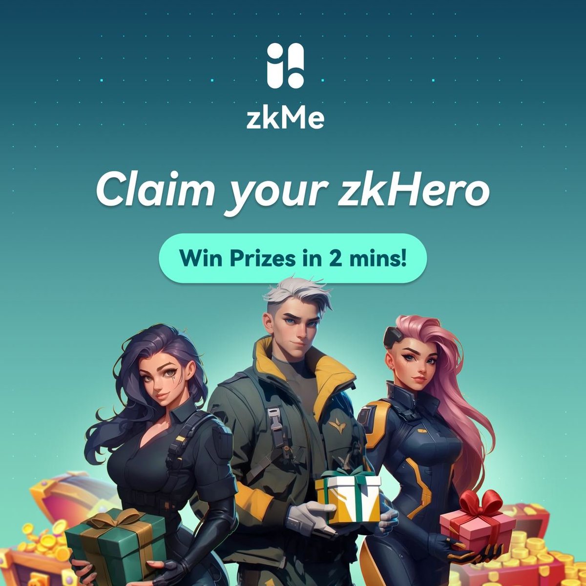 zkme_'s tweet photo. The #zkMe2Years wait is over, #ByteMe is now LIVE!🚀
Create your #zkHero, do tasks & claim rewards. 🦸♂️
⏫ points = chance 🆙 to win 5,000 $USDT prize pool & unlock future 🪂!
Full Detailed Blog: https://t.co/ZhI8HiSr9u
Start Now: https://t.co/I8CSFGAeCE
🎁🧵 for Mebuddies 👇 https://t.co/yug4IJgyQr