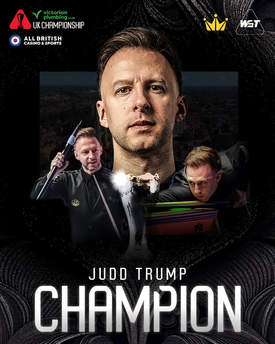 JUDD TRUMP IS THE VICTORIAN PLUMBING UK CHAMPION FOR THE SECOND TIME! ♠️

The Ace in the Pack beats Barry Hawkins 10-8 in an incredible final!

#VPUKChampionship | <a href="/Victorianplumb/">Victorian Plumbing</a>