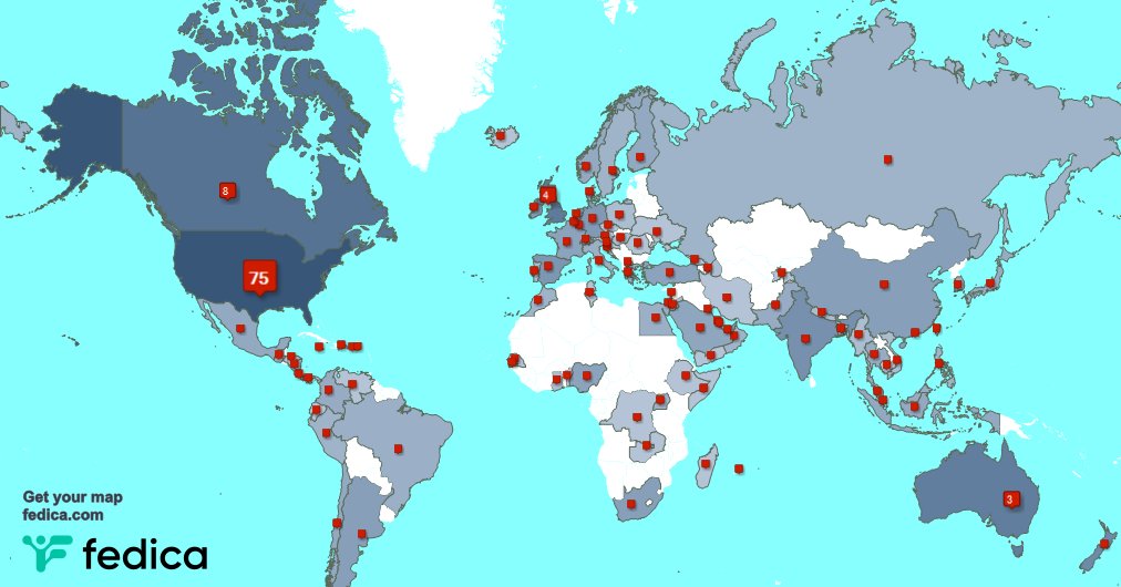 Special thank you to my 3 new followers from Canada, and more last week. fedica.com/!khmmc