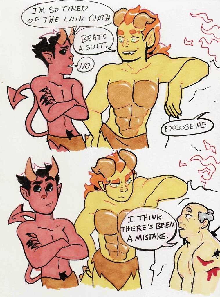 We're two different species, bro. 1/2
(gonna redraw this but wanted to also repost it) 