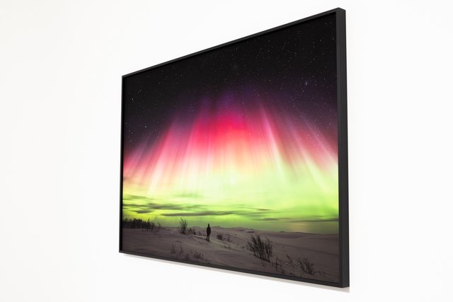 Ma photo d'aurore boréale "Au pied du mur" a remporté le prix du public du festival Natur'Varennis ce week-end 😊