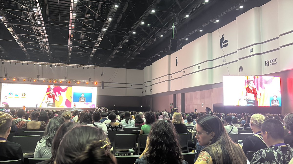 Kicking off #AWID2024 at the open plenary with lots of positive vibes and energy! Stay tuned for updates, exciting dialogues, difficult conversations and some joy!!!