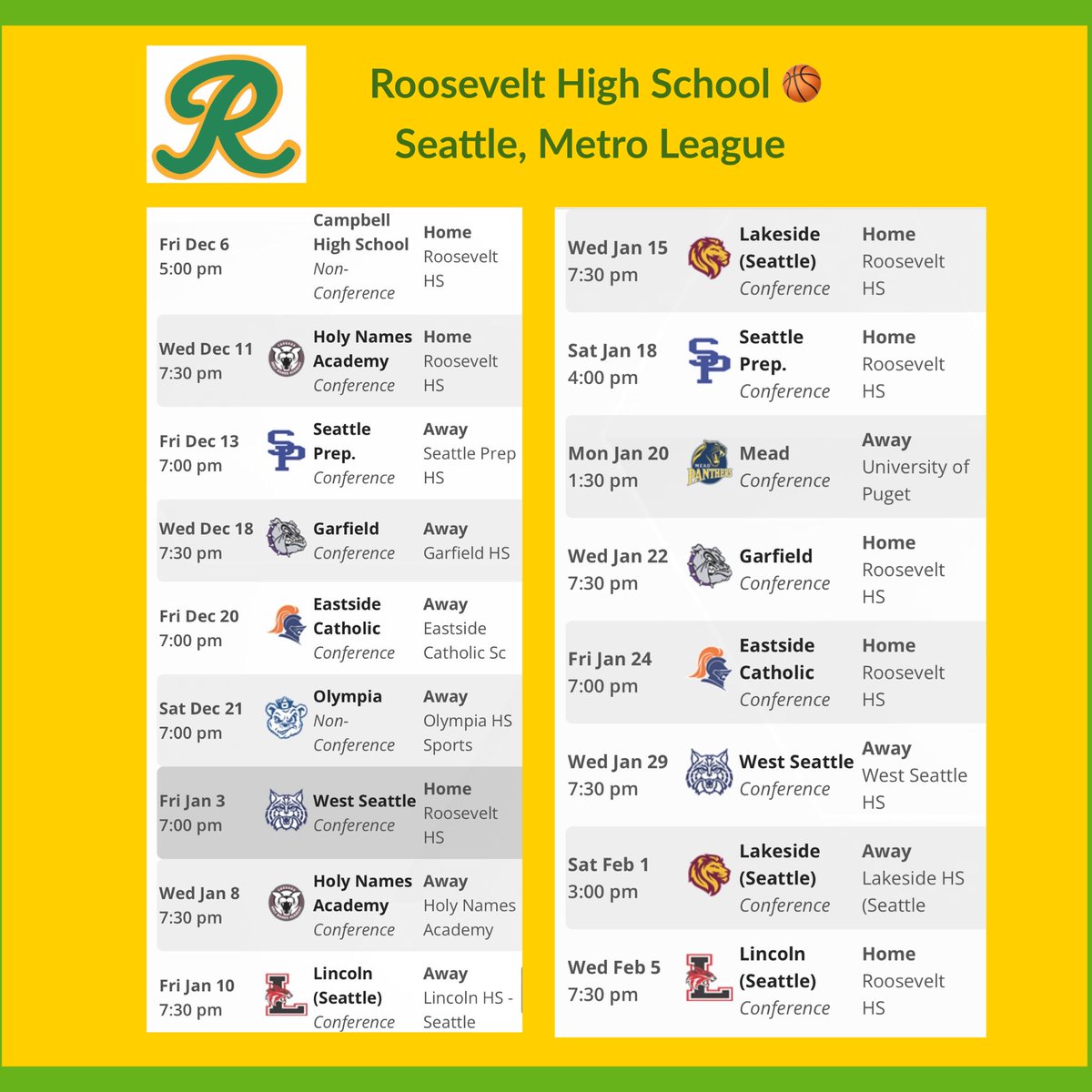 I’m excited to start our high school season this week! Go Riders!