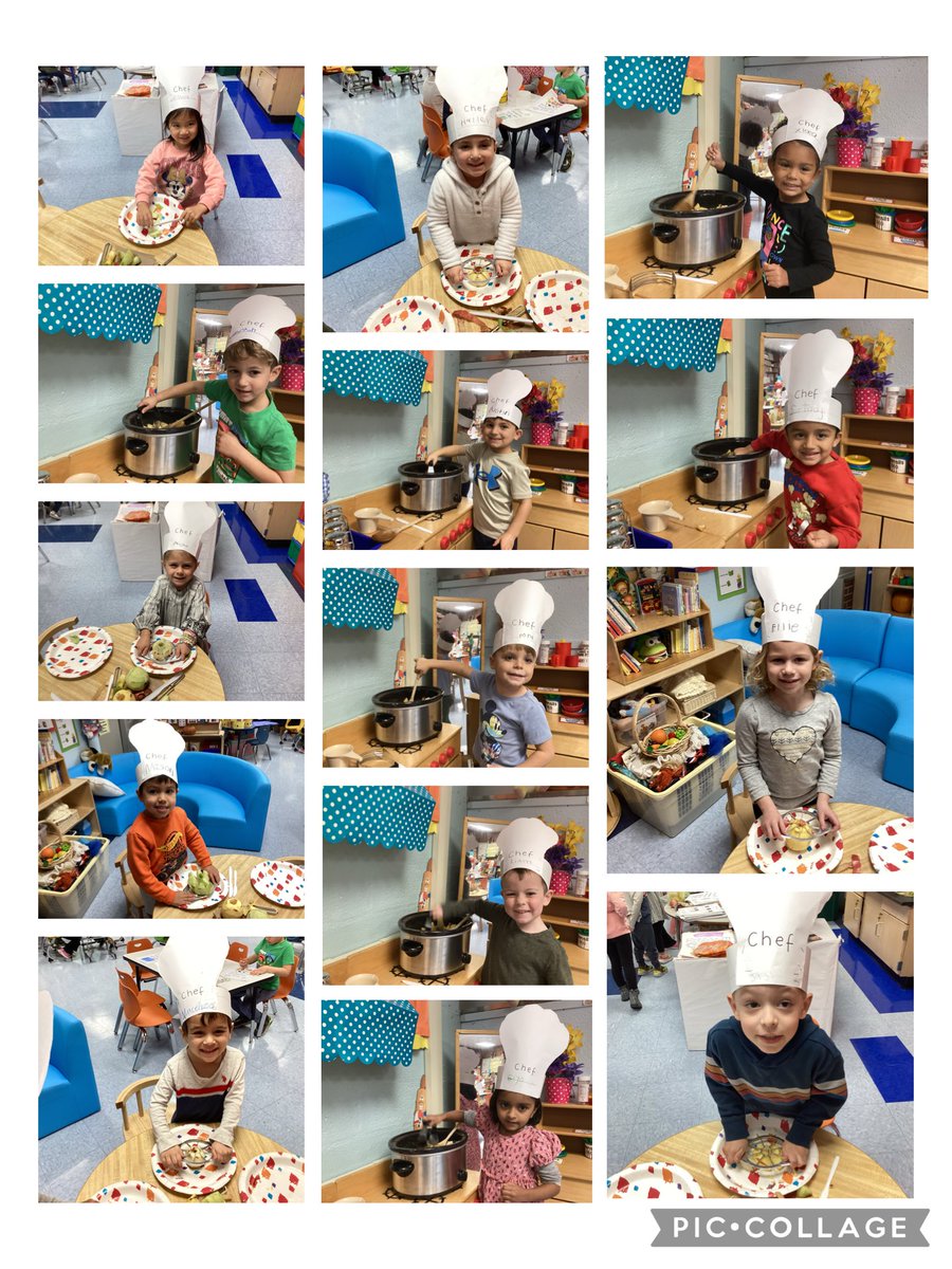 Pre-K loved preparing yummy food for their Thanksgiving feast!🦃⁦⁦🤗🥧<a href="/MeadowDriveElem/">Meadow Drive School</a>⁩ #chefsatwork #thankful