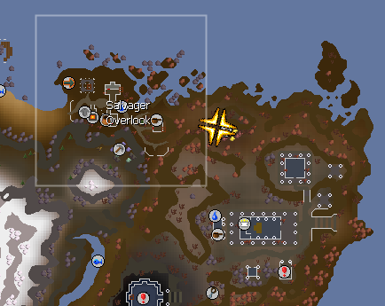 parsh_man's tweet photo. @JagexAyiza We're missing a tele on the clue compass!

I was looking for Salvager overlook Mine or something similar, any chance we could get some help? https://t.co/0pQfDgTQtp