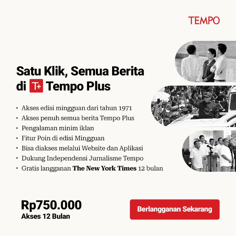 tempodotco's tweet photo. Nikmati banyaknya benefit berlangganan berita di Tempo Plus + gratis berlangganan The New York Times 12 bulan. 

Semua kebutuhan informasi Anda tersedia di sini dengan 100+ kategori berita dan arsip sejak 1971. 

Yuk, berlangganan sekarang, Sahabat Tempo!