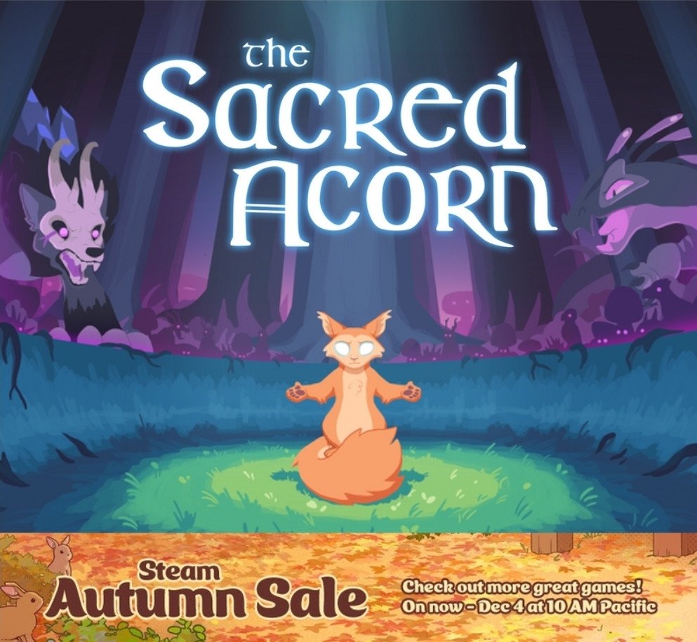 Did someone say Steam Autumn sale? 👀

The Sacred Acorn is 20% off until Dec 4th. Get ready for adventure!

#indiegame #steamsale
