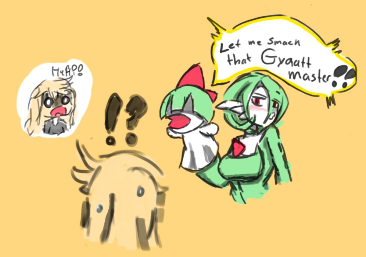 Miis3rii's tweet image. That #Ralts puppet needs to get her head outta the gutter.😯

I got distracted and drew more, here a sketch that I thought of while doing another drawing xD

#Gardevoir #pokemonart #Pokemon #digitalart #sketch #fanart #roughsketch #oc