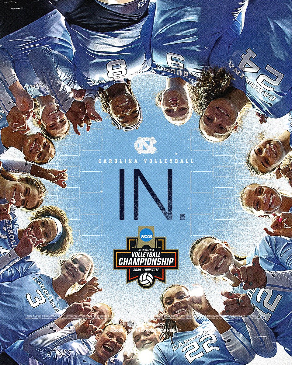 For the 20th time in program history and the first since 2021, we are DANCING 💃 

We will head to Penn State to take on Yale in the first round!!

#GoHeels