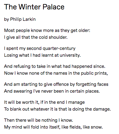 Philip Larkin died OTD in 1985