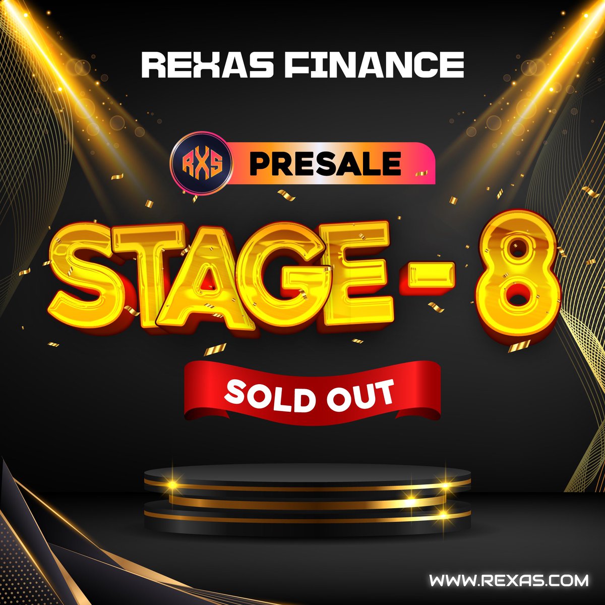 rexasfinance's tweet photo. 🔥 $RXS Presale Stage 8 Sold Out 🔥

We’re excited to announce that Rexas Finance Presale Stage 8 has been sold out! ✅

Presale Stage 9 is now live, with the price per token increasing to $0.125 🚀

Don’t miss your chance to get in early! ⭐️

Buy Now: https://t.co/JNcR9eXYAl

#rexas #rexasfinance #crypto