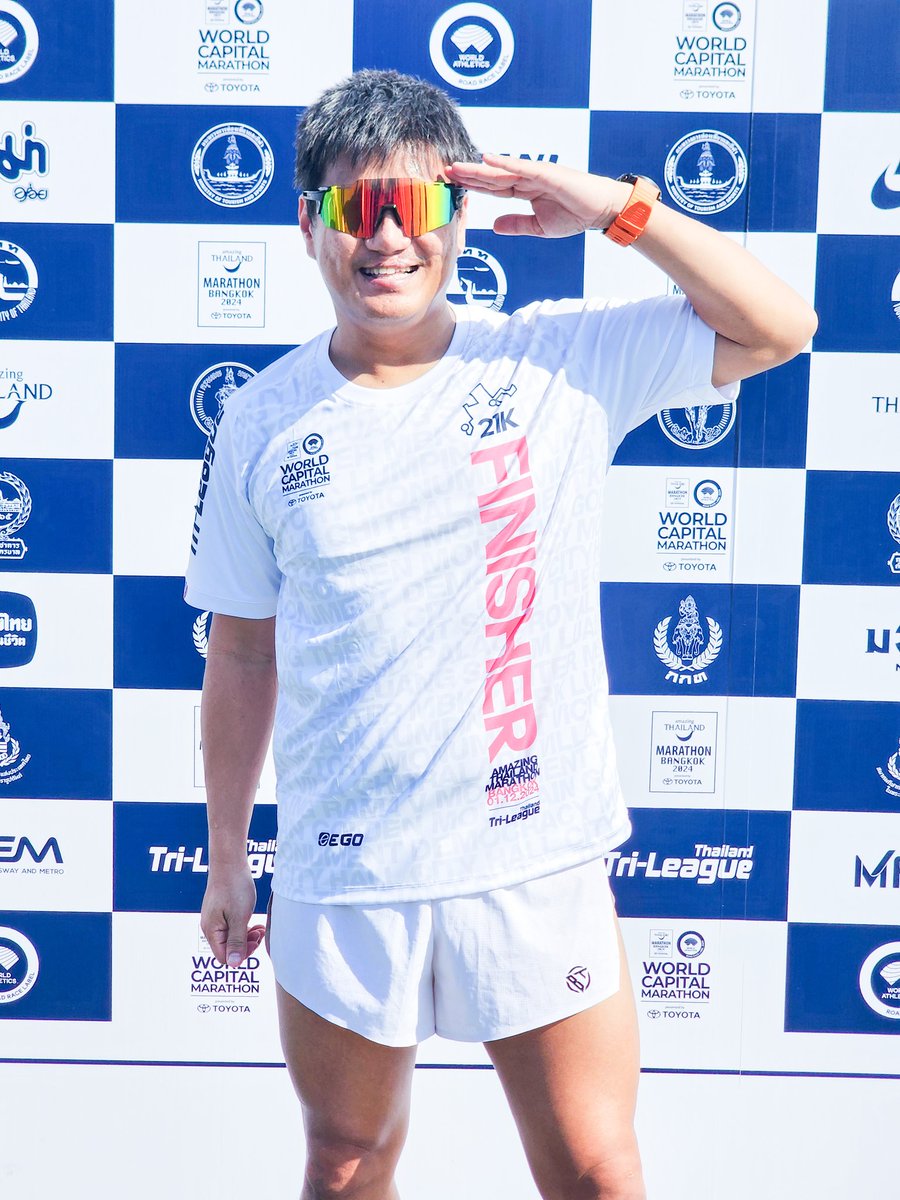 NinjaTooK's tweet photo. Amazing Thailand Marathon Bangkok 2024 presented by TOYOTA "วิ่งผ่าเมือง ปีที่ 7"
Twenty One Point One Finisher
Half Marathon Finisher 🏃♂
2️⃣1️⃣▪️1️⃣ #finishershirt
#ATMBKK #ATMBKK2024
#AmazingThailandMarathonBangkok
#AmazingThailandMarathonBangkok2024
#วิ่งผ่าเมือง #TheCapital https://t.co/qu6iKslv8f