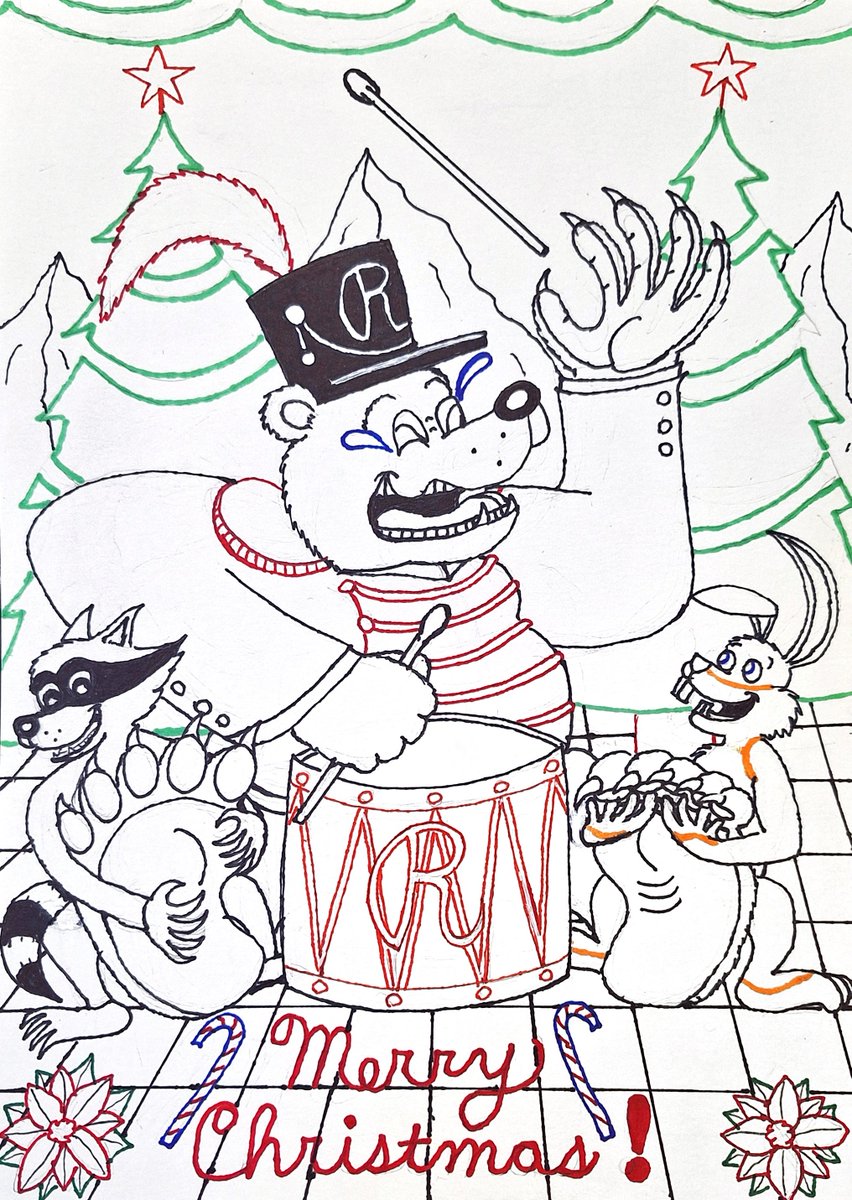 The beginning of this year's Christmas drawing.