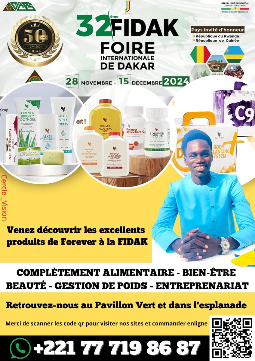 3m_label's tweet photo. Venez découvrir les excellents produits naturels de Forever Living Products: Compléments alimentaires, Soins personnels, Gestion de poids au CICES 2024 ! 
Du 28 novembre au 15 déc
Ne manquez pas cette opportunité unique, passez nous voir dès maintenant !👇
https://t.co/9TjAcTzGCt https://t.co/wJalGVl8PG