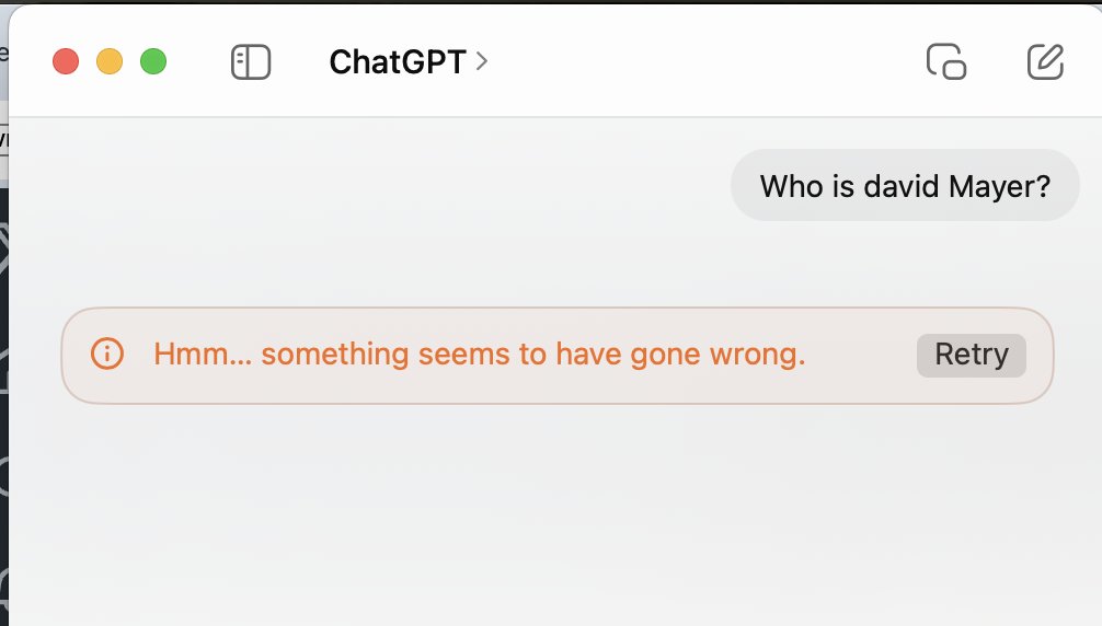 BristolSociety3's tweet image. I'd never heard of David Mayer until today when I found oout that Chat GPT refuses to say his name, whoever #DavidMayer is.