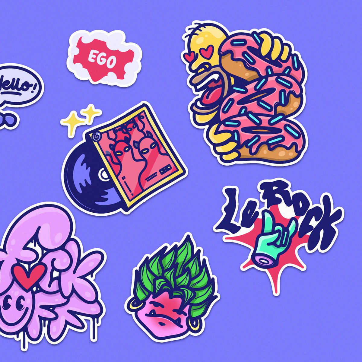 Hey ! I’m a <a href="/Nakamigos/">Nakamigos</a> and I’m doing some #artworks for stickers today ✨💙