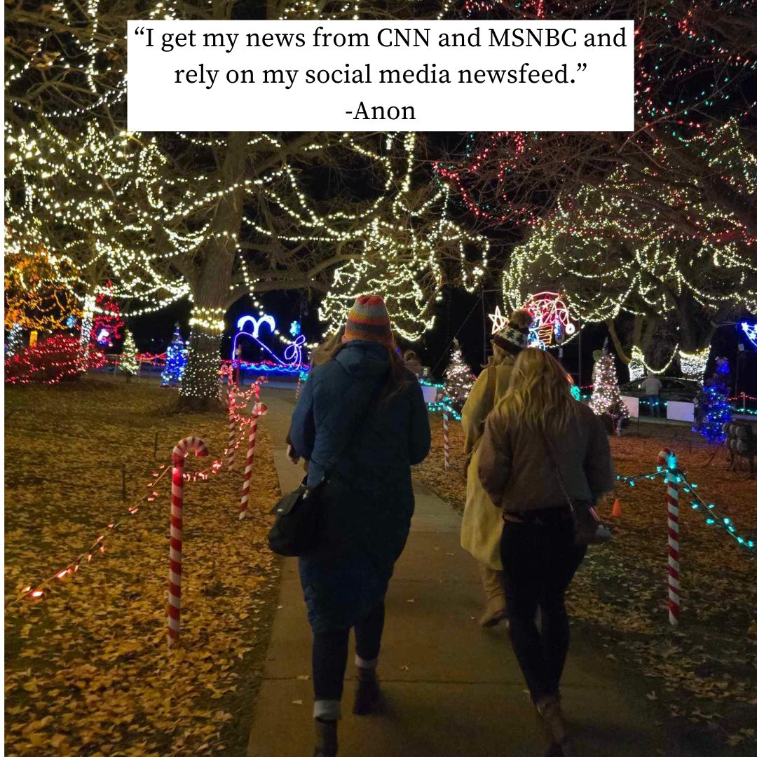 Some girls walking around downtown on Saturday night get their news from CNN, MSNBC, and their social media newsfeeds. #COMM304E1DSSM