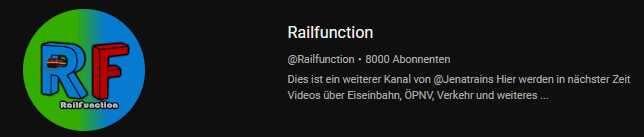 Danke für bereits 8000 Abso auf Railfunction