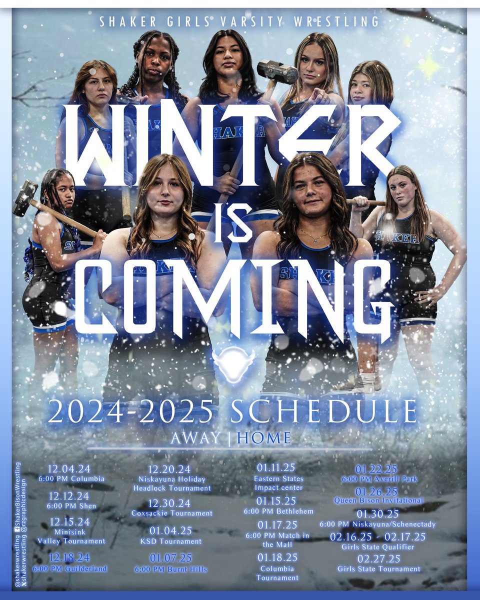 🦬🔥 The 2024-2025 Wrestling Season is Here! 🔥🦬
The wait is over—our wrestling teams are ready to take the mats and dominate this season! Competitions start this week, and we can't wait to see all of our athletes in action.
#GoShaker #ShakerWrestling #HornsUp #IntoTheStorm