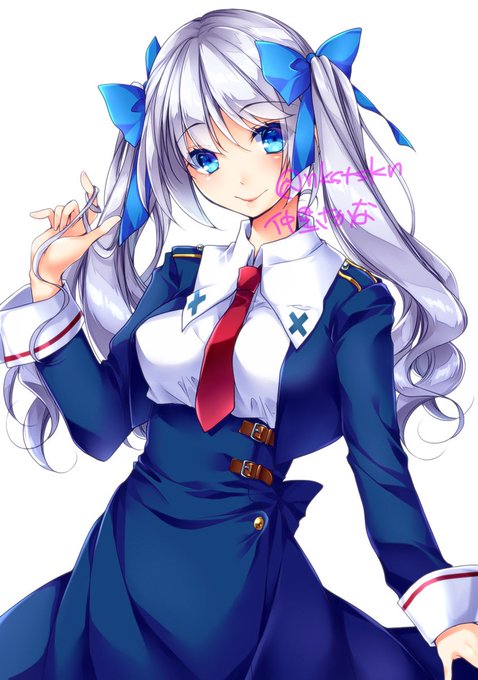 お嬢様は前に描いてたこの子、エリスちゃん(仮)
実は最近出した本よりこっちの絵が先で、この制服のデザインを流用した感じ。細部は変えたけど。 