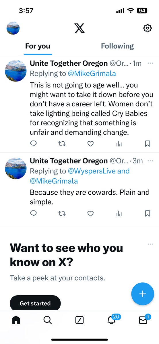 Coward reporter Mike Grimala is blocking anyone who disagrees with his chauvinistic tweet calling <a href="/BroncoSports/">Boise State Broncos</a> volleyball team cry babies for forfeiting a game against <a href="/SJSU/">San José State University</a>, who have a biological man on their team…<a href="/LasVegasSun/">Las Vegas Sun</a> why do you employ a ‘reporter’ who hates women?