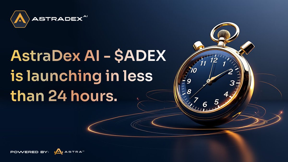 AstraDEX AI - $ADEX 
Is launching in less than 24 hours.

0x5fd48ca1212a409ca1020ea43b49f7ec40010435

2nd December at 2PM UTC

$ADEX is an AI-driven decentralized trading platform, empowering Web3 innovation with seamless trading and advanced decentralized solutions.
