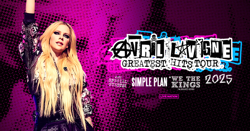 JUST ANNOUNCED! 🤘🏻Due to popular demand, <a href="/AvrilLavigne/">Avril Lavigne</a>’s The Greatest Hits Tour is back in 2025, joined by <a href="/simpleplan/">Simple Plan</a> and <a href="/WeTheKings/">We The Kings</a>! Grab your tickets this Friday, Dec 6 @ 10AM local: livemu.sc/3BjAv8t 🖤