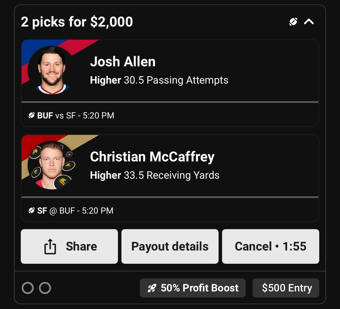 YourFriendKyle_'s tweet photo. $100 TO A RANDOM PERSON WHO RTs THIS IF IT HITS!

Taking advantage of my 50% profit boost with a simple SNF 2 man.

Use code YFK when you sign up on Underdog for up to $1,000 in bonus CASH!

https://t.co/Q7TzBdMmT0 https://t.co/lwJGpnH6Hb