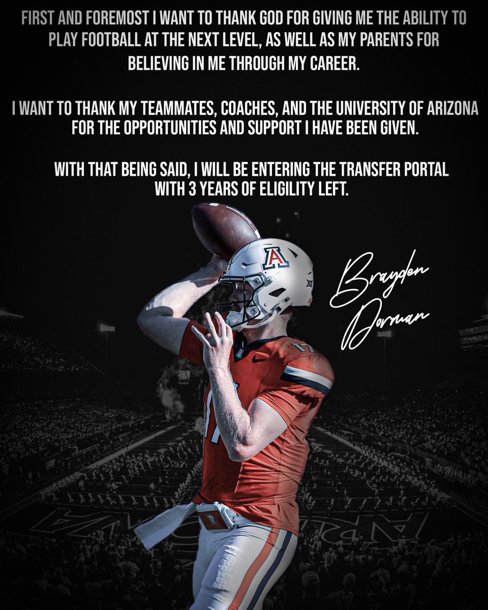 Brayden Dorman (@brayden_dorman) on Twitter photo Thank you Arizona โค๏ธ
For any inquires: <a href="/youngbucksport/">Young Buck Sports Management</a>
Ben Clouser: clousernil@gmail.com Thank you Arizona โค๏ธ
For any inquires: <a href="/youngbucksport/">Young Buck Sports Management</a>
Ben Clouser: clousernil@gmail.com