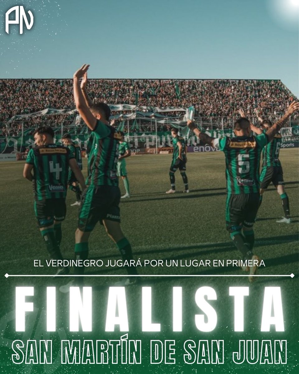 Primeranaciona's tweet photo. ⚫️🟢🏆 SAN MARTÍN DE SAN JUAN ES FINALISTA POR EL SEGUNDO ASCENSO A PRIMERA. https://t.co/Bw560K1f3d