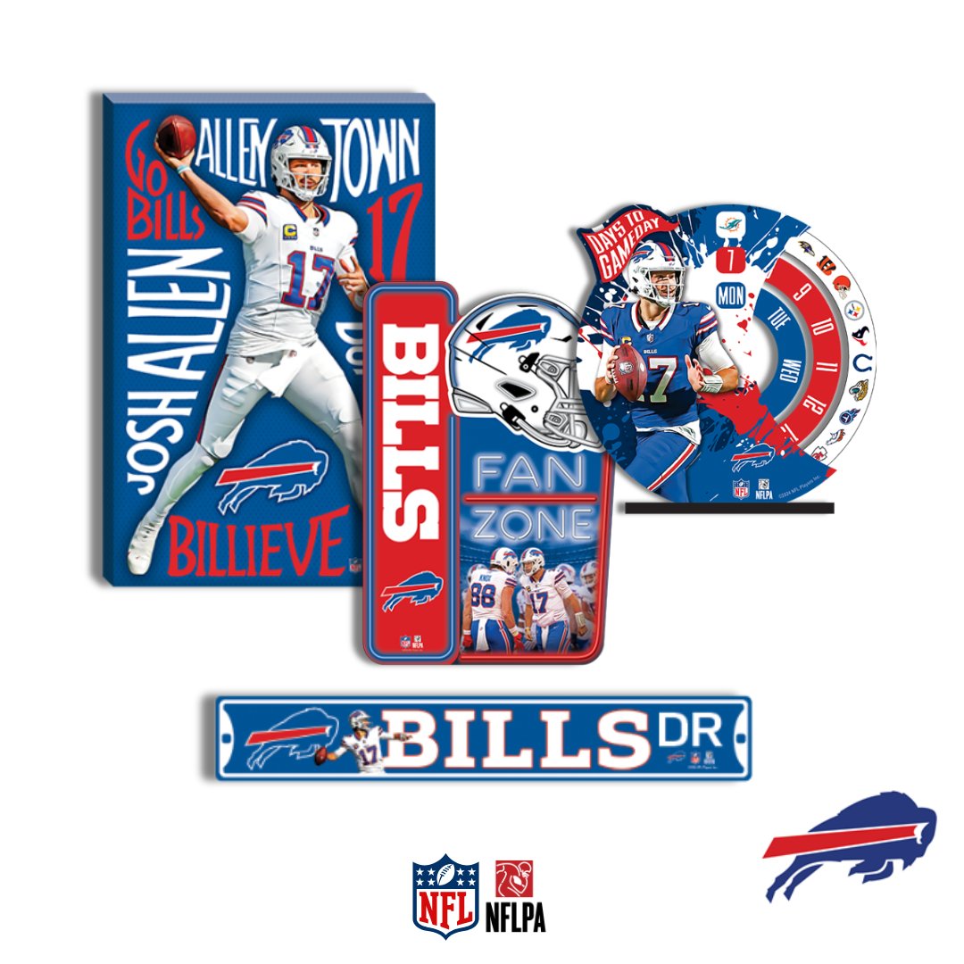 ClassicsPop's tweet image. ❤️💙 Let’s go, Bills! Gear up with our Buffalo Bills decor: street signs, canvases, game day countdowns, and more to keep that #BillsMafia spirit strong! 🏈 #GoBills #BuffaloBills #FanDecor l8r.it/J1Fd
