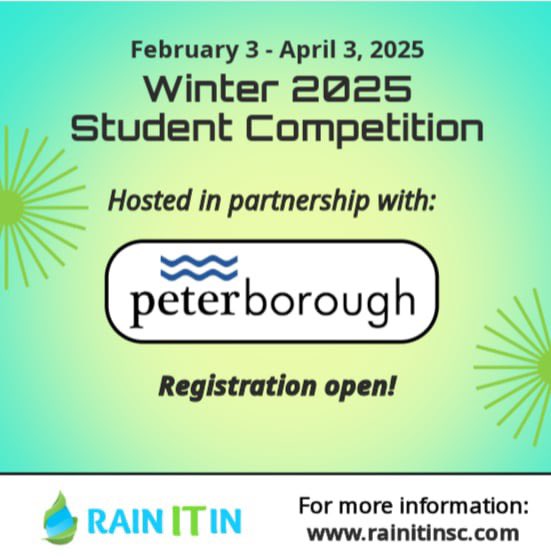 We are excited to announce that our Winter 2025 Student Competition is being hosted in partnership with <a href="/CityPtbo/">City of Peterborough</a>!

Learn more &amp; register at: rainitinsc.com/thecompetition/