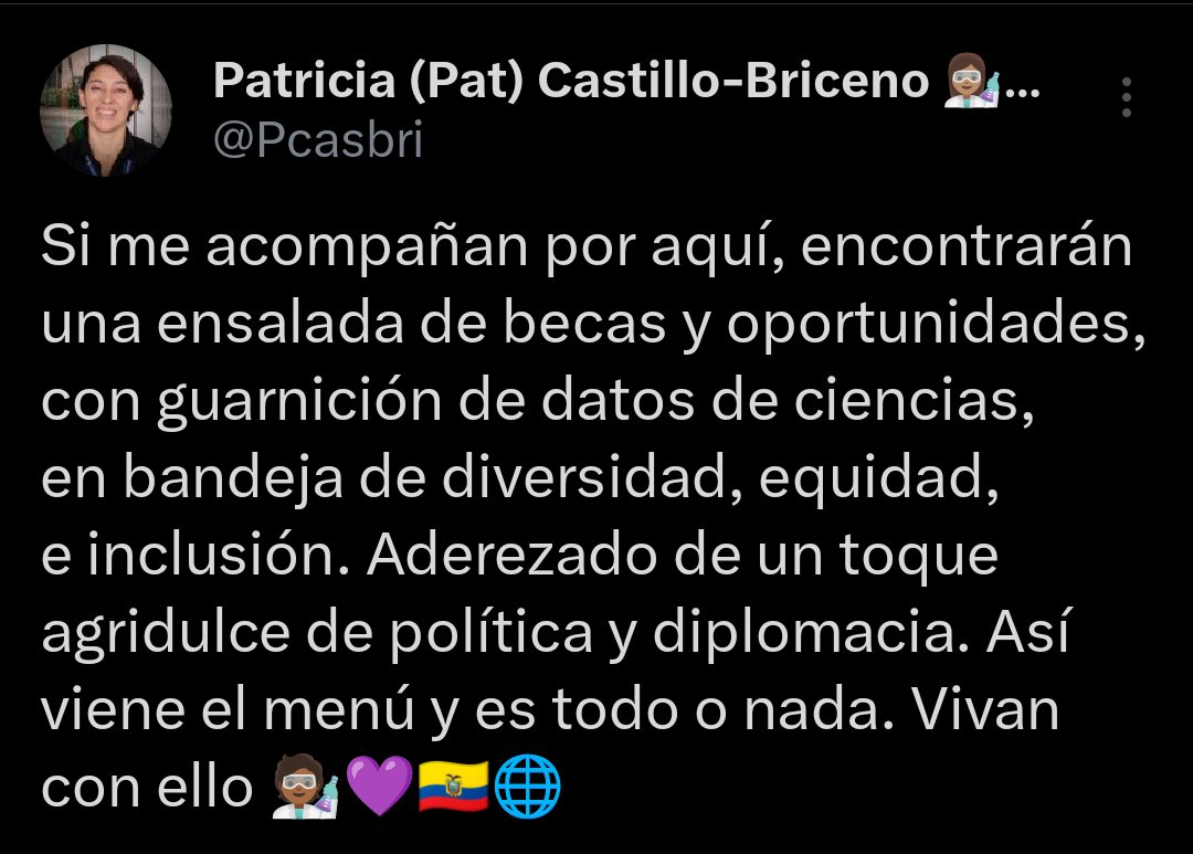 Patricia (Pat) Castillo-Briceno 👩🏽‍🔬🌊❄🌐💜 tweet media