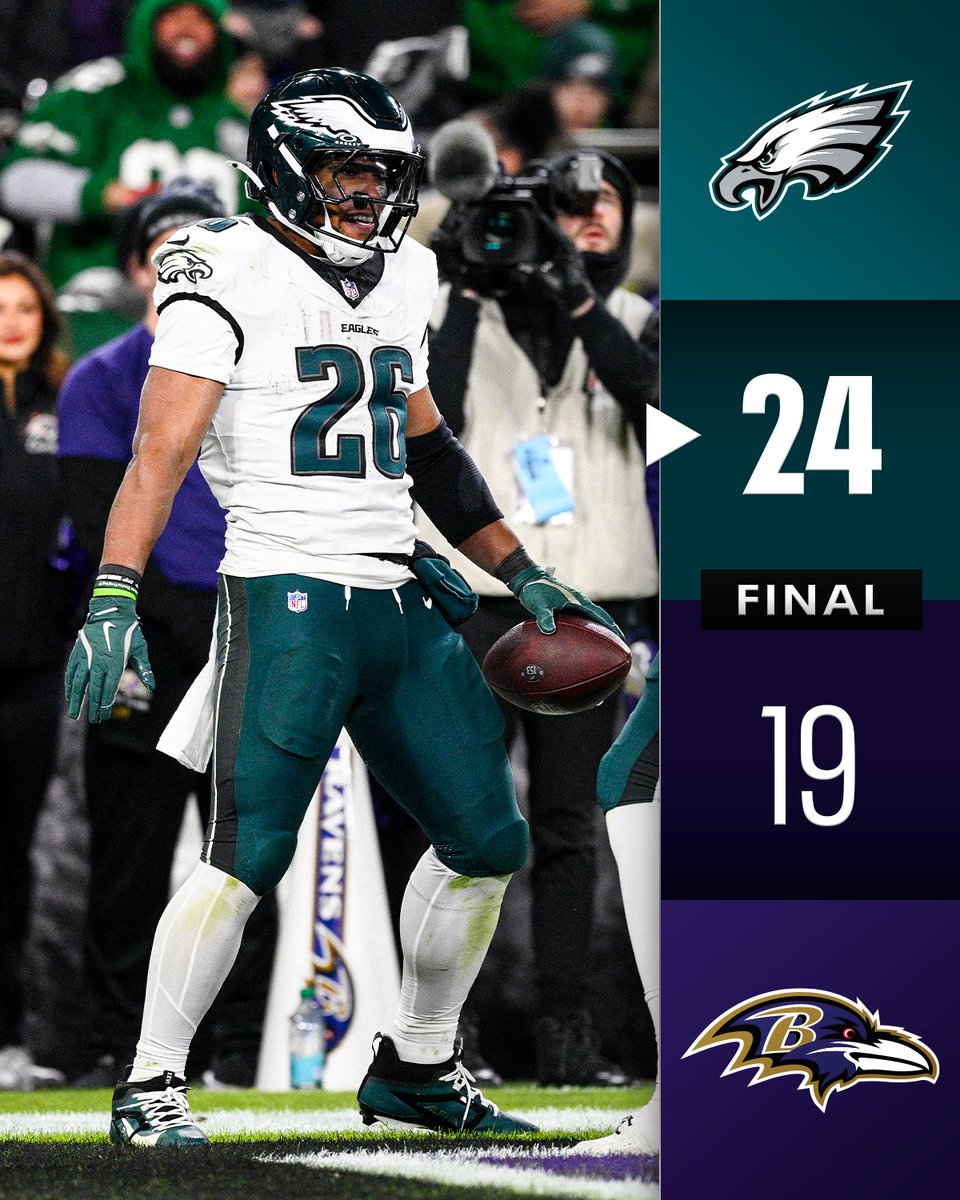 FINAL: <a href="/Eagles/">Philadelphia Eagles</a> win their 8th straight game! #PHIvsBAL