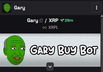 Garybot_XRP's tweet photo. $GARY
Dexscreener update paid! https://t.co/edfmg7lTt9