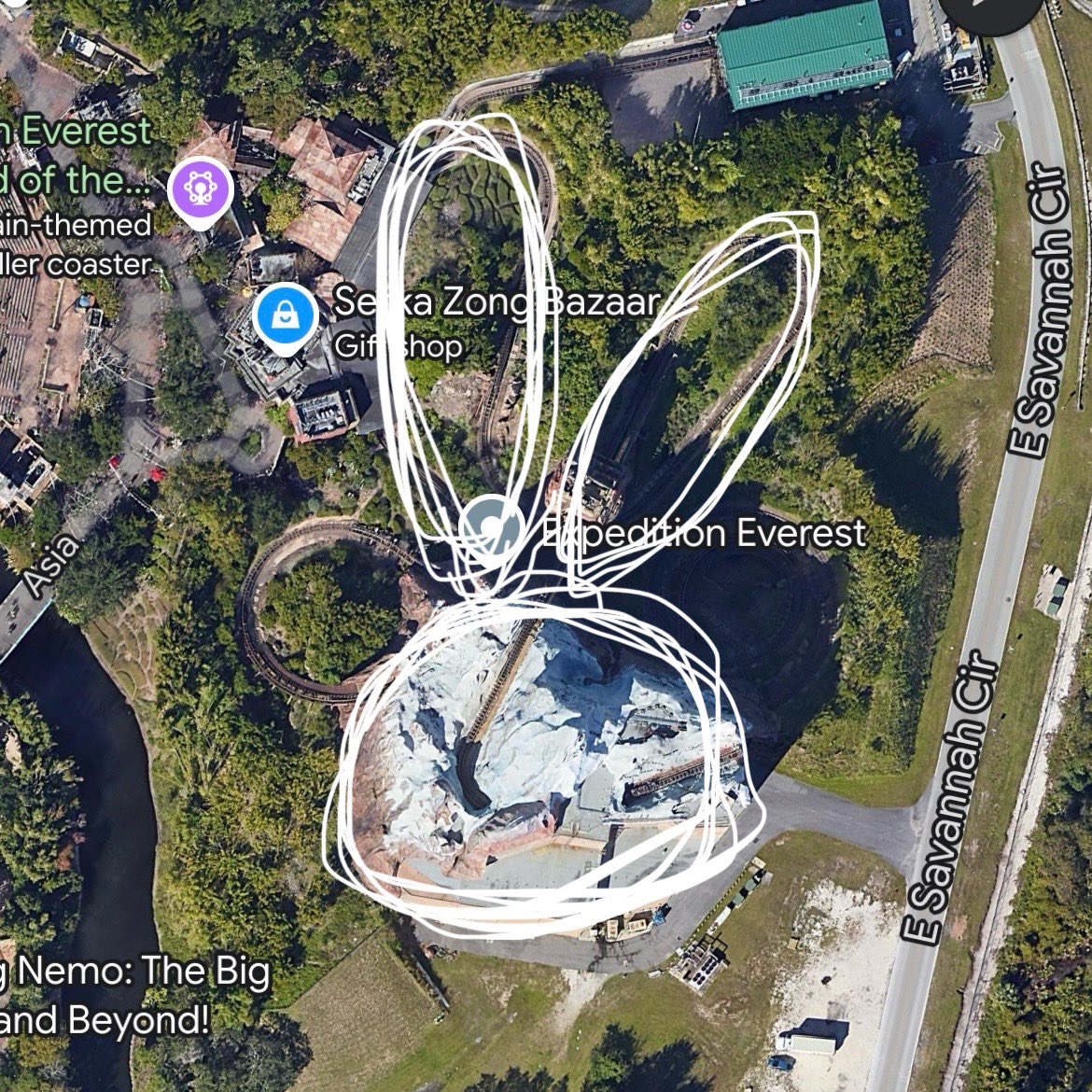 siempreuntigre's tweet photo. Hey @JoeRohde, not sure if you’ve ever been asked this or not, but…was Expedition Everest’s design intended to be a combined Hidden Mickey and Hidden Oswald? EE was announced in 2003 and opened in 2006, and Iger was on record as trying to get the rights back during that time. https://t.co/wq1ES2nPr5
