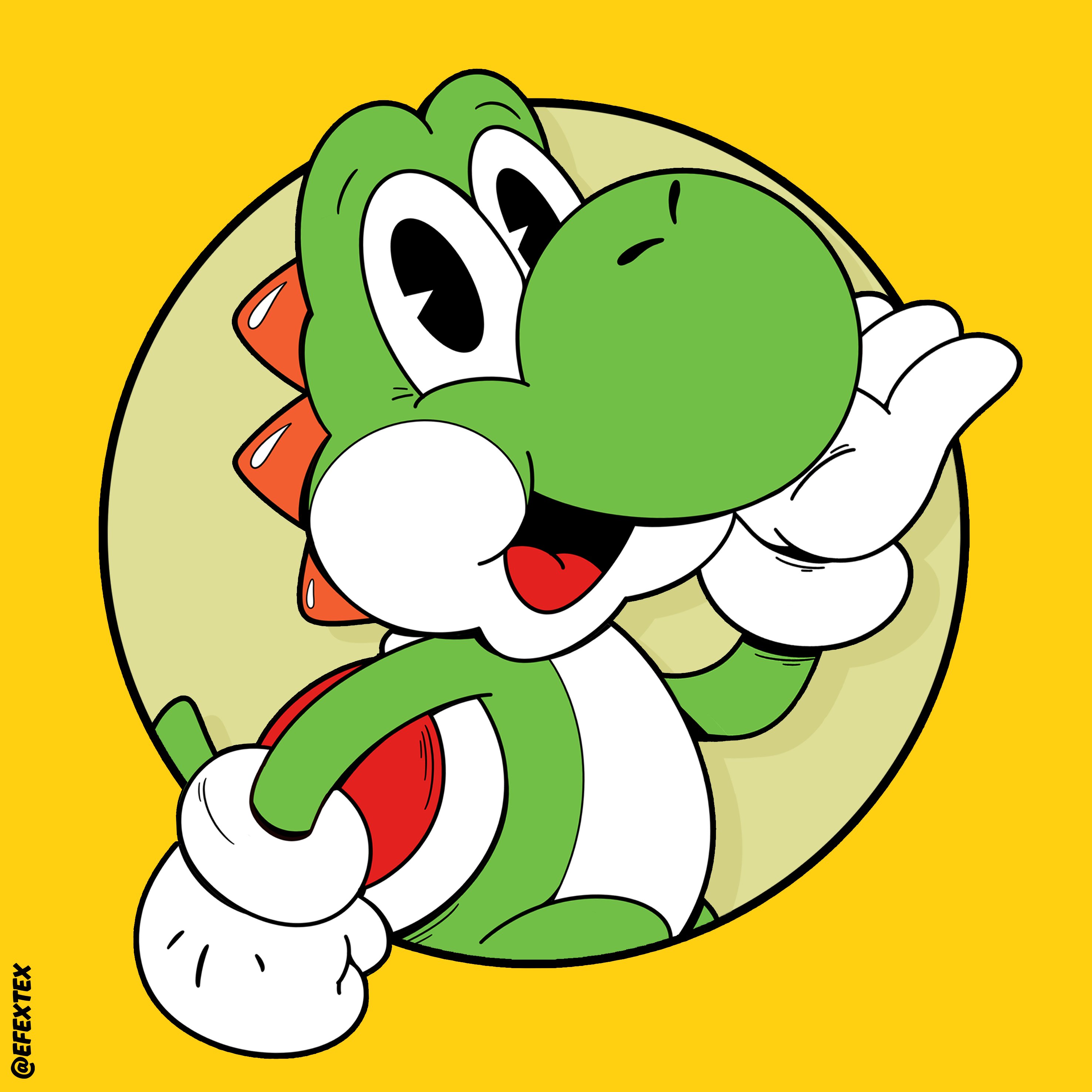 yoshiページです。 NINTENDO-YOSHI-PRINT-ON-CANVAS