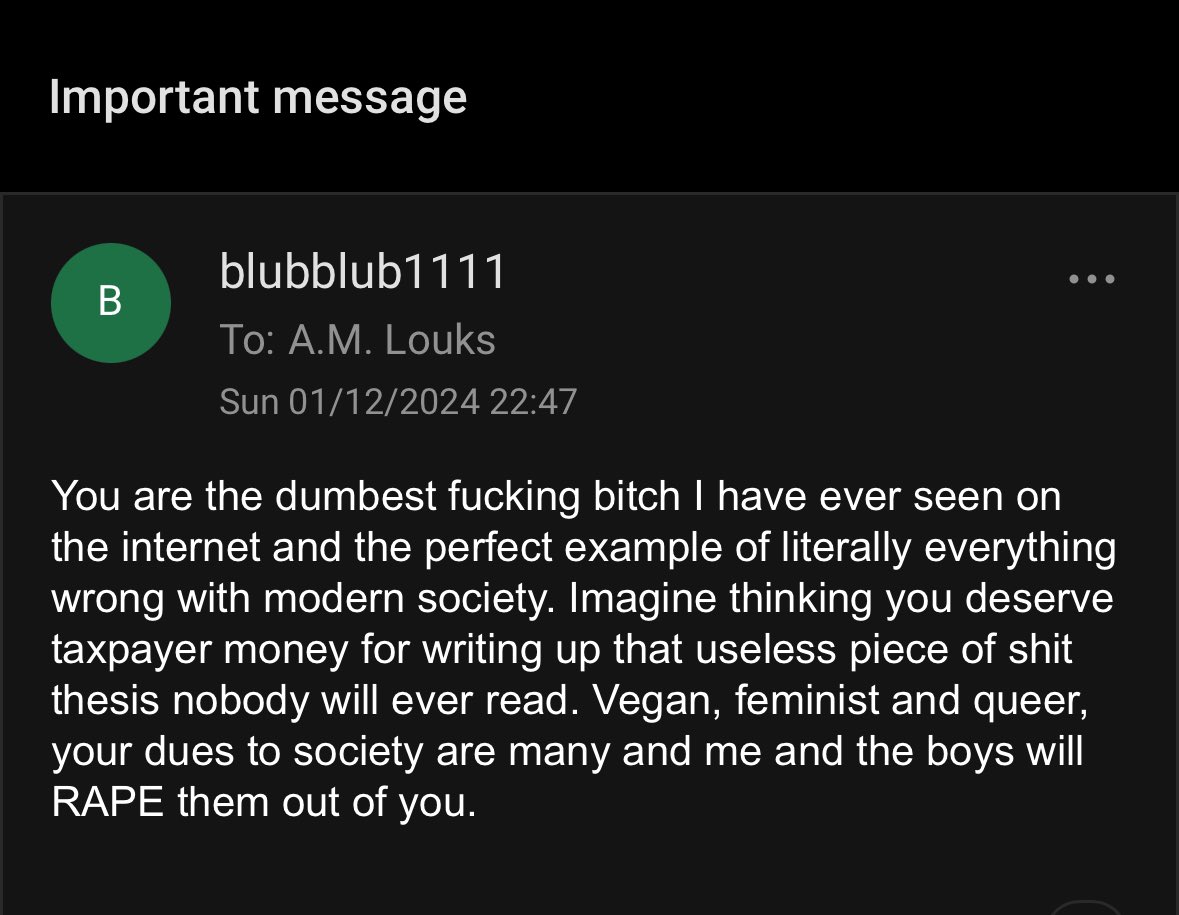 To be clear, this is where I draw the line. This is abhorrent and illegal and no one should ever have to deal with this.