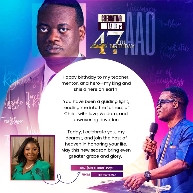 _rcnglobal's tweet photo. Click the link to generate yours: https://t.co/iIjmaOQFmd 

Today, we honor our beloved Setman, Apostle Arome Osayi, as he marks his 47th birthday! We invite you to share your heartfelt birthday wishes, testimonies, and expressions of gratitude for his life and ministry. https://t.co/KbpbHX9kql