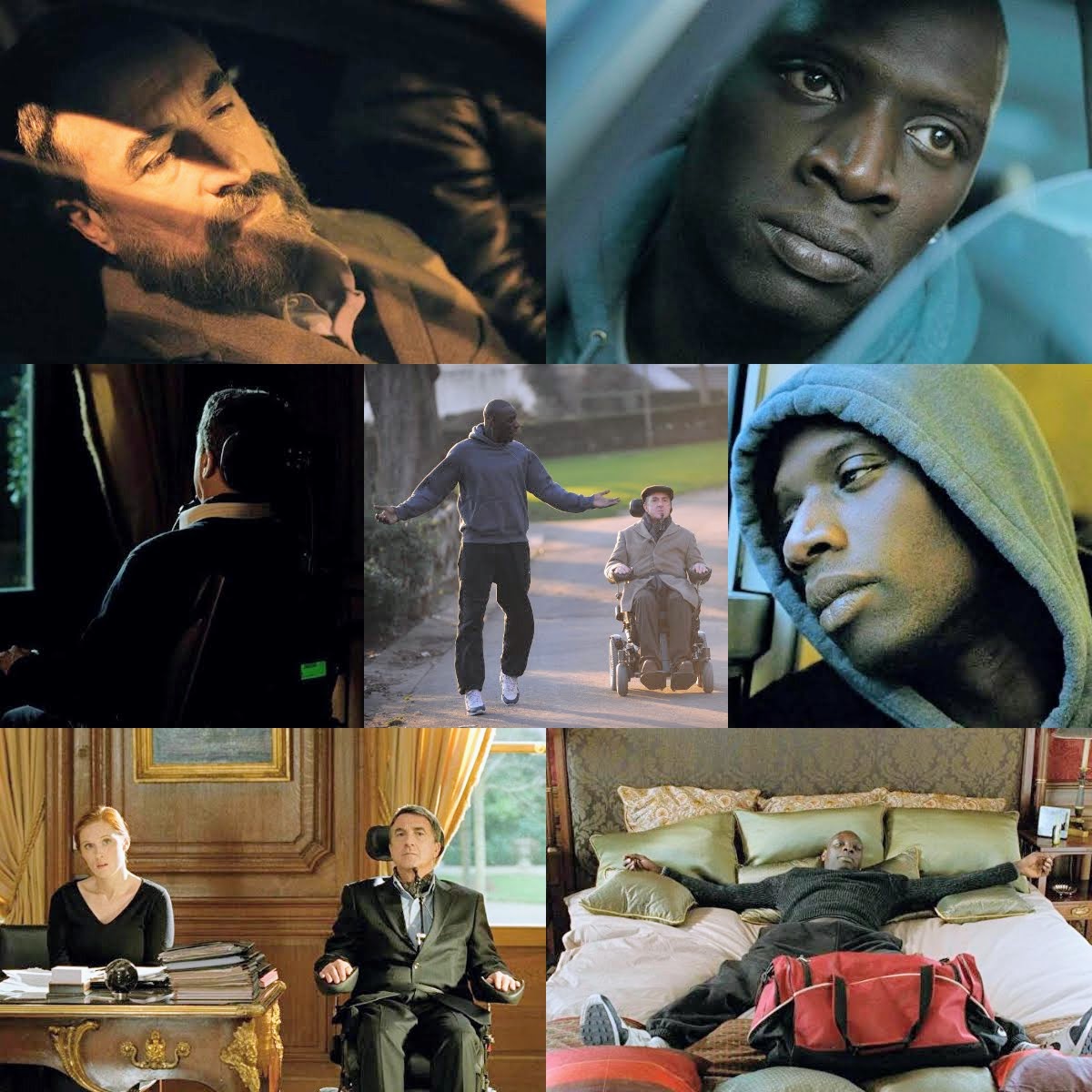 Lcollins_rosie's tweet image. #最強のふたり
不慮の事故で麻痺生活となった大富豪フィリップ
腫れ物に触れる様に接される事が苦痛だった

新たな介護役のドリス
常識や偏見に縛られず同情の欠片も見せない

彼らは次第に友情を深めていく

全てが正反対の2人の掛合い
絆を深めていく過程がたまらない✨
#オマールシー
#Intouchables