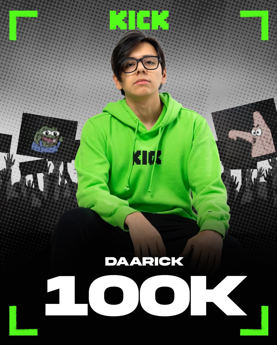 DaarickUpdates's tweet photo. ✨ Felicidades  @TheDaarick28 por llegar a los 100K seguidores en @KickEspanol  🥳✨

#daarick #kick https://t.co/tiK5WSzCqd