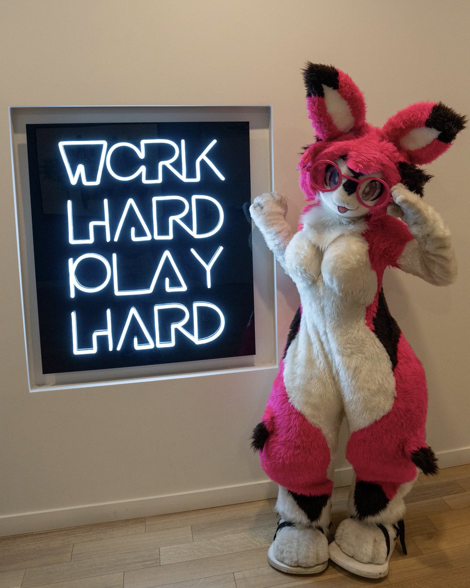 this is my motto, except for the work part

📸: @/viruleince.bsky.social

#FursuitFriday