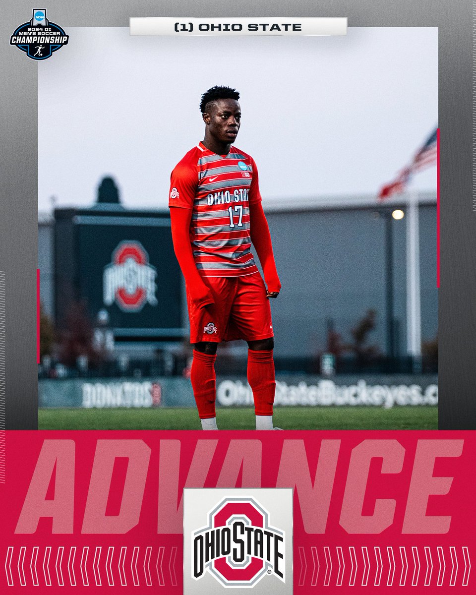 NCAASoccer's tweet photo. KEEP DANCING 🕺

(1) @OhioStateMSOC defeats (16) Stanford, 4-2 in PKs, to advance to the next round of the 2024 NCAA Men’s Soccer Tournament.

#NCAASoccer https://t.co/Q76lDIKpNw