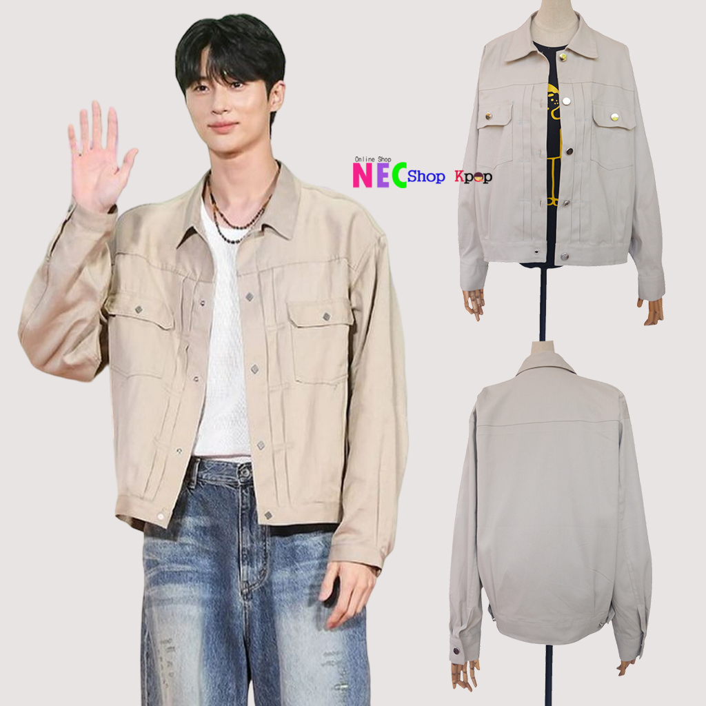 NecShopKpop's tweet photo. NEW ARRIVAL  Product Code : Byeon Woo Seok pocket collar jacket Material : Twill, Jahitan Rapi (Hight Quality), nyaman dipakai. https://t.co/3tEH1PSYAm