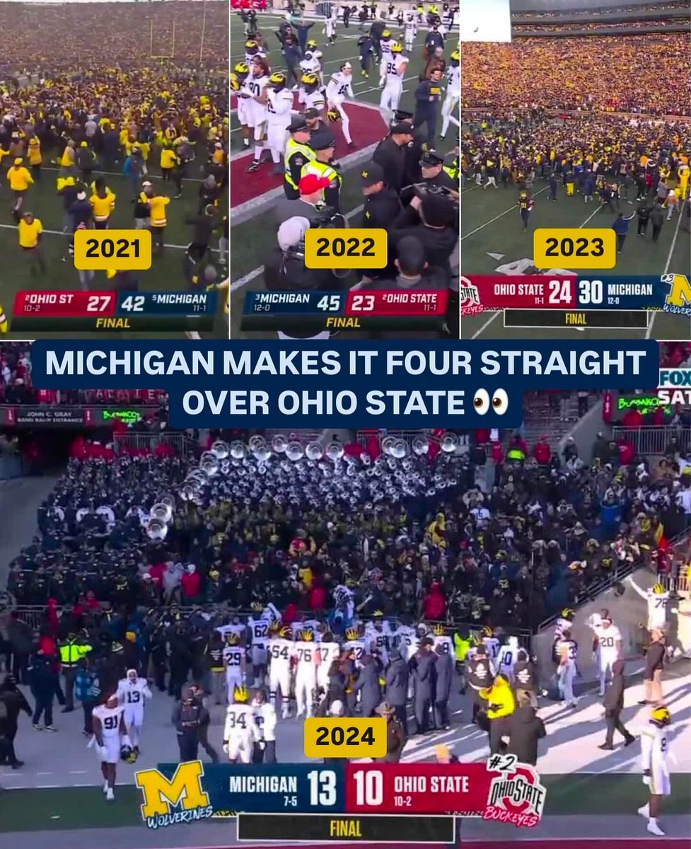 Storm The Field - Michigan tweet media