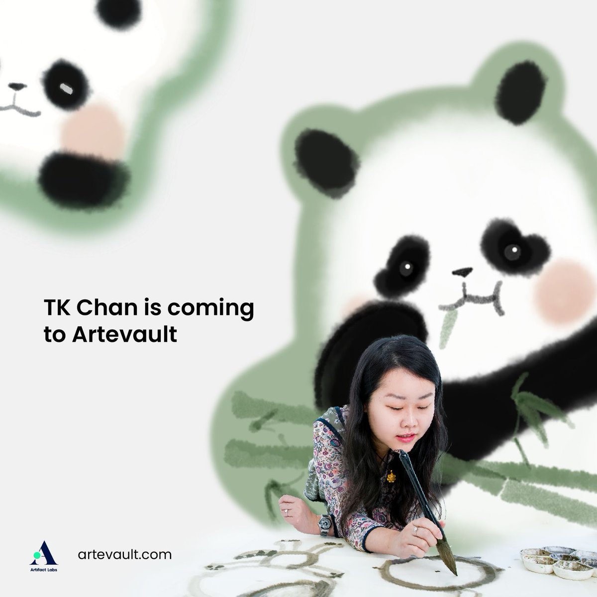 Look who's coming to Artevault 👀 

TK Chan <a href="/blinkgalleryhk/">BLINK Gallery HK</a> is the latest to join the platform to preserve and license artworks using #blockchain.

Her #Animals, #Family, &amp; #WorldofLove series offer playful themes and elements of #Kawaii art - perfect for festive collateral #CNY