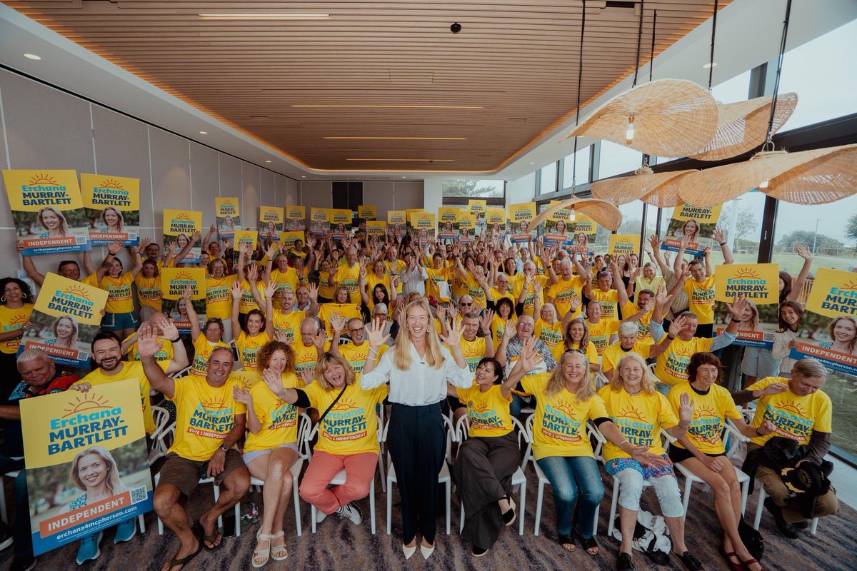 It was standing room only at our huge candidate launch event for <a href="/Erchana4GC/">Erchana Murray-Bartlett</a> on Saturday at the Tallebudgera Surf Club. The energy in the room was amazing and our supporters and volunteers are ready to support Erchana all the way! #erchana4mcpherson