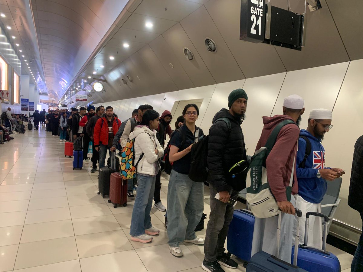 indembkwt's tweet image. Gulf Air flight to Manchester finally departed at 0434 hours today carrying stranded Indian passengers among others. Embassy team was on the ground till the flight departed.