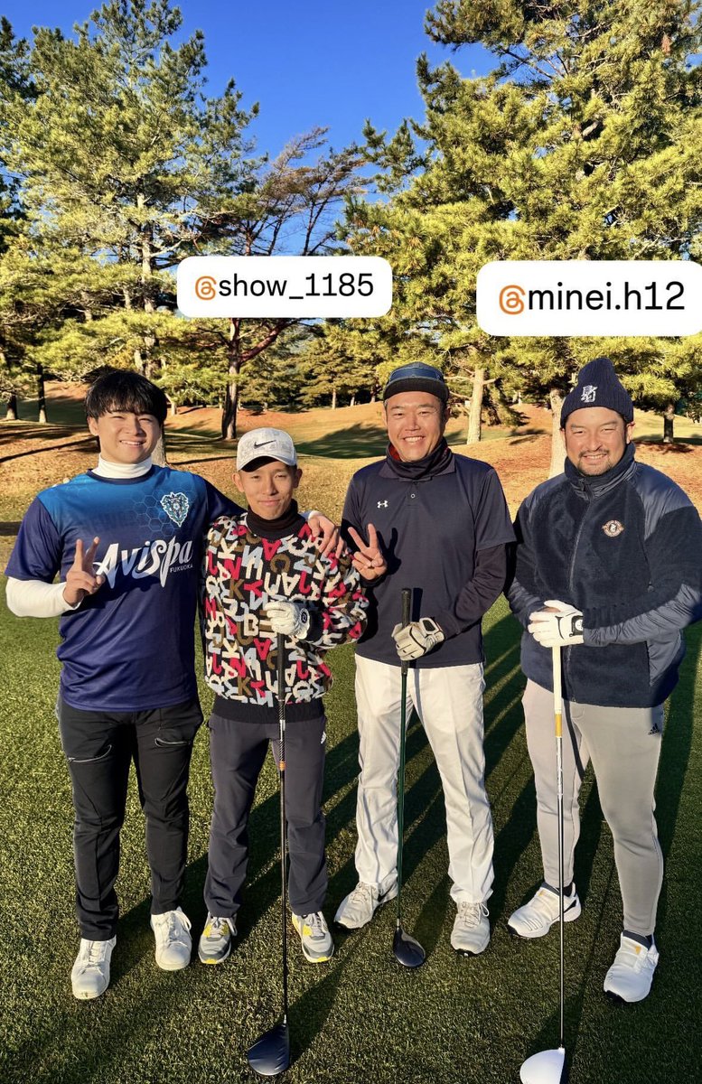 51_bayakuri's tweet image. ホークスの選手会ゴルフで
ゴンゾーくんがアビT着てる😆😆😆

#谷川原健太 選手
#sbhawks